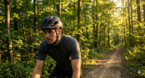 Kask Rowerowy MTB SafeRide – Czarny Mat z Oświetleniem LED - 3